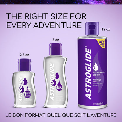 Astroglide Water Based Lube (355 mL) | Liquid Personal Lubricant, for Men, Women and Couples | Value Size - Available at All In One Marketplace Canada
