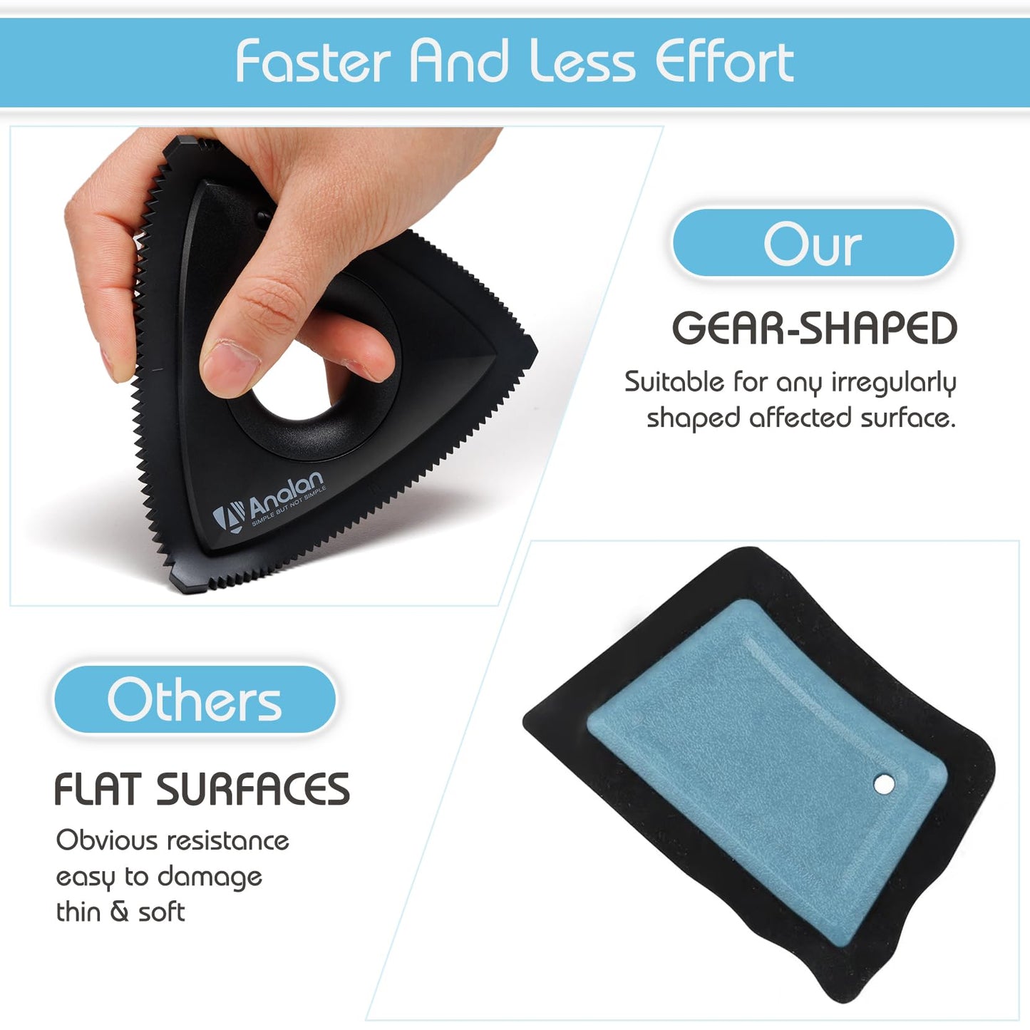 Analan Mini Pet Hair Remover for Car Detailing Dog Hair Tool Brush(Black) 🍁 All In One Marketplace Canada