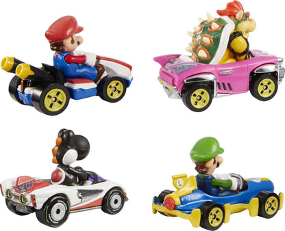 Hot Wheels Mario Kart Set of 4 Die-Cast Toy Cars