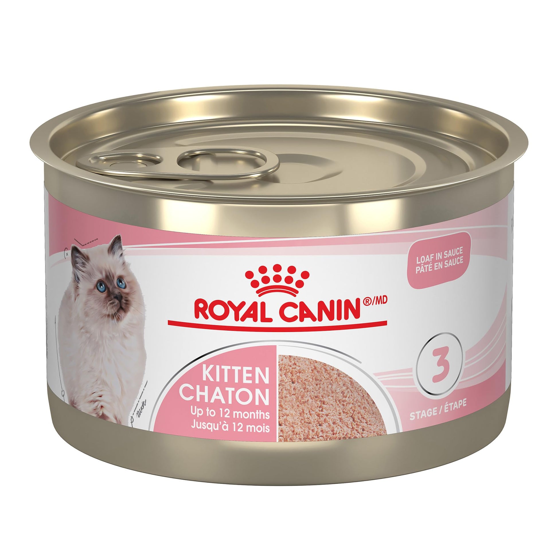 Royal Canin Feline Health Nutrition Kitten Loaf in Sauce Canned Cat Food, 5.1 oz can (24-Count) ROYAL CANIN