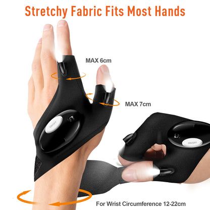 BIIB LED Flashlight Gloves, Christmas Birthday Gifts for Men Light Gloves 🍁 All In One Marketplace Canada