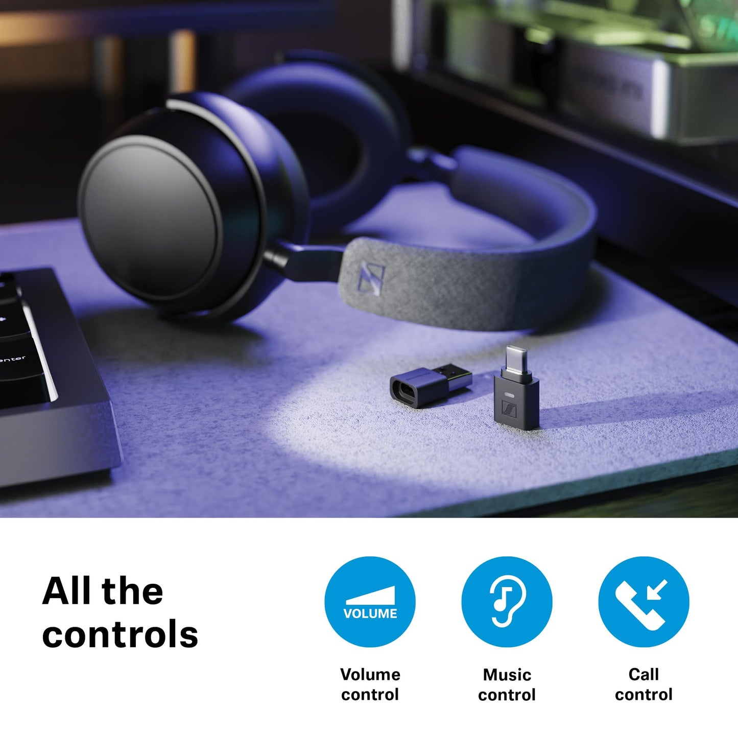 Sennheiser BTD 700 Dongle, Auracast, Low Latency, Bluetooth, USB-C, USB -A Sennheiser