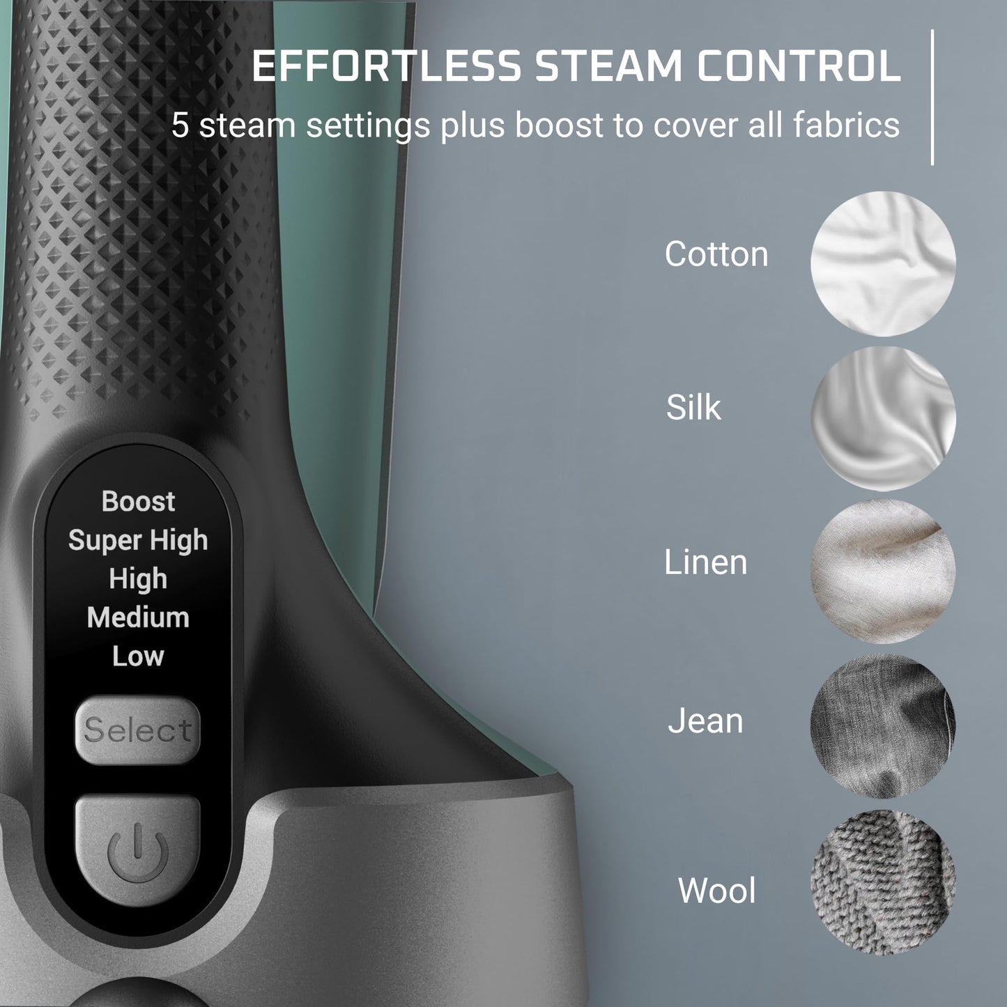Rowenta Handheld Steamer for Clothes, Pure Force 2in1 Steamer & Iron, 1875W, Vertical/Horizonal Steaming & Ironing, Lightweight, Auto-off, XL power, 1875 Watts, DR8822 Rowenta