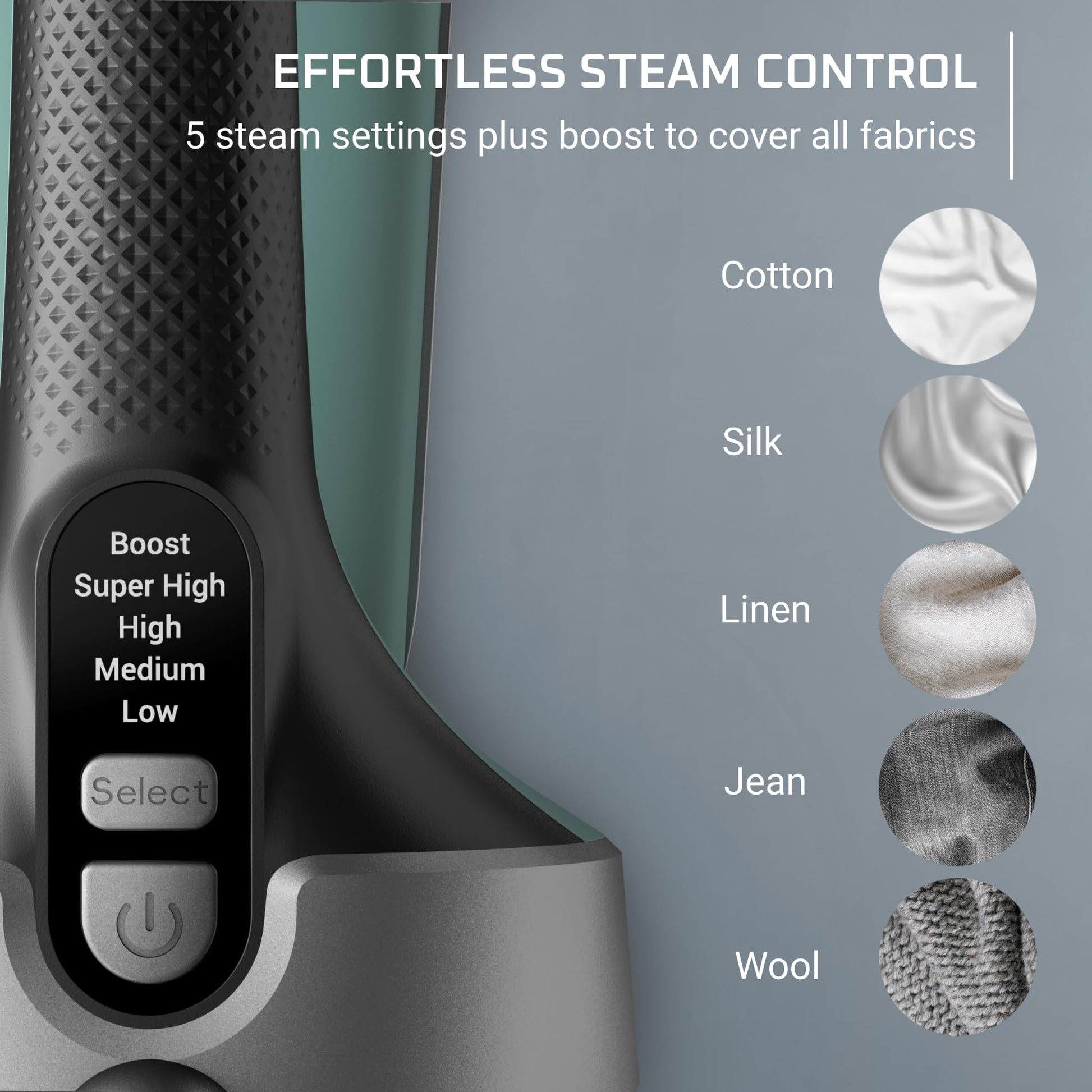Rowenta Handheld Steamer for Clothes, Pure Force 2in1 Steamer & Iron, 1875W, Vertical/Horizonal Steaming & Ironing, Lightweight, Auto-off, XL power, 1875 Watts, DR8822 Rowenta