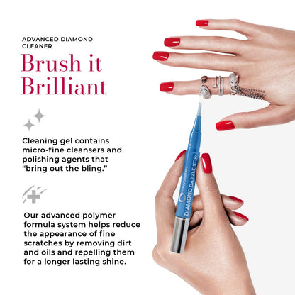 Connoisseurs 1050 Diamond Dazzle Stik – Portable Ring Cleaner Pen for Wedding Bands, Engagement Rings, Gemstones & Fine Jewelry – Safe & Easy At-Home Jewelry Cleaner (Single Pen) - Available at All In One Marketplace Canada