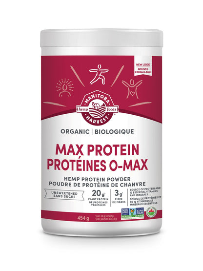 Manitoba Harvest Organic Max Protein Powder, Unsweetened, 454 g Manitoba Harvest
