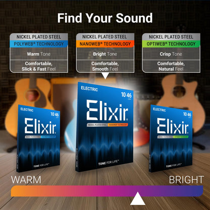 Elixir Electric Guitar Strings with Nanoweb Coating - Super Light 9-42