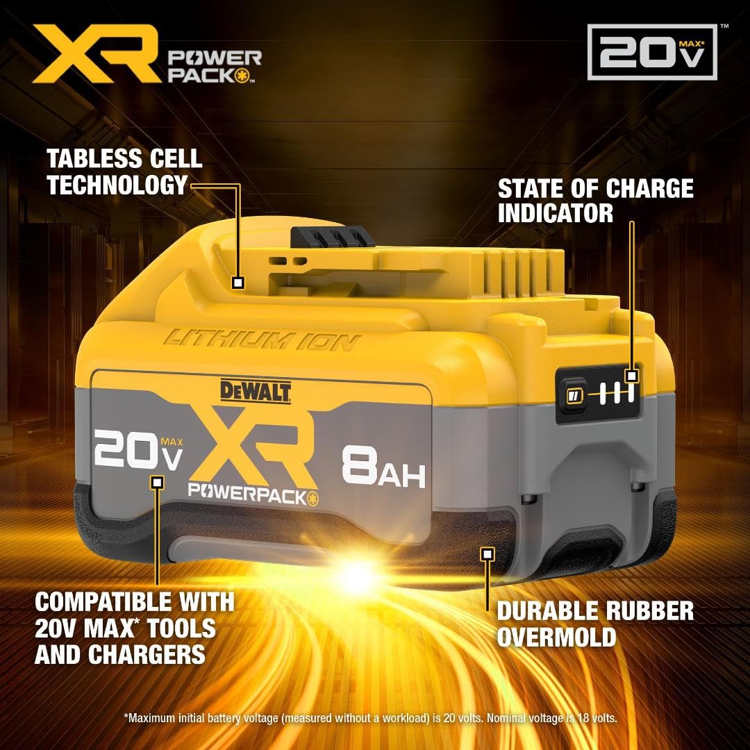 DEWALT 20V Max XR 8Ah Dual Pack (DCB2108-2)