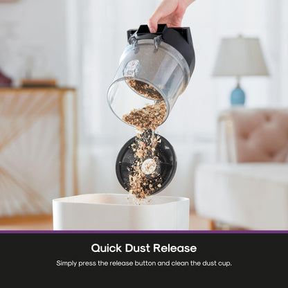 Eureka Bagless Canister Vacuum for Carpets and Hard Floors, Powerful Lightweight Vacuum Cleaner with Large Dust Cup Extension Tube 2-in-1 Crevice Tool Floor Nozzle, White, NEN121WH w/ 1100W High Power 🍁 All In One Marketplace Canada