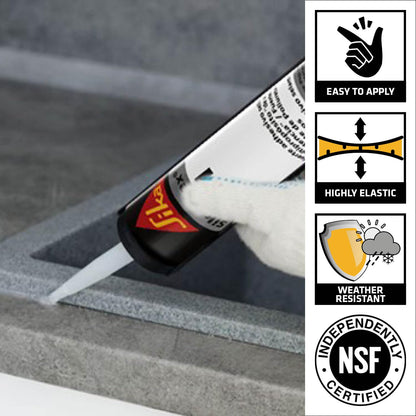 SIKA - Multi-Purpose sealant and Adhesive - Sikaflex-221 - White - Ideal for RV and Motorhome Repair - Permanent - Weather Resistant - Paintable - 300 mL 🍁 All In One Marketplace Canada