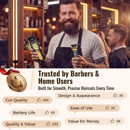 Ufree Hair Clippers for Men, Clippers and Trimmers Set, Cordless Barber Clippers, Grooming Kit, Gifts for Men - Available at All In One Marketplace Canada