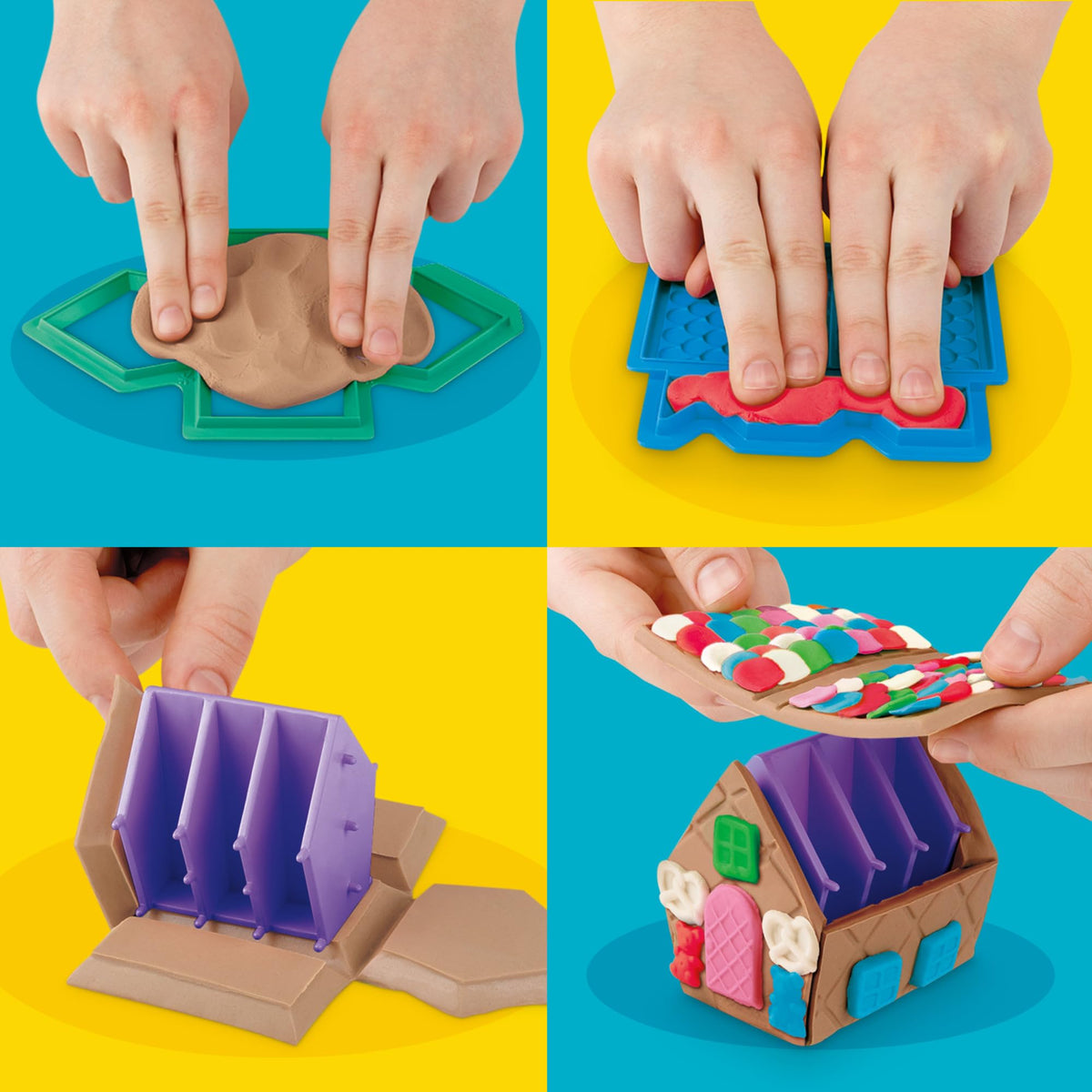 Play-Doh Builder Mini Gingerbread House, Arts & Crafts Toy Building Kit, Multi-Season Set with 8 Play-Doh Cans for Kids Ages 5+ (Amazon Exclusive) 🍁 All In One Marketplace Canada
