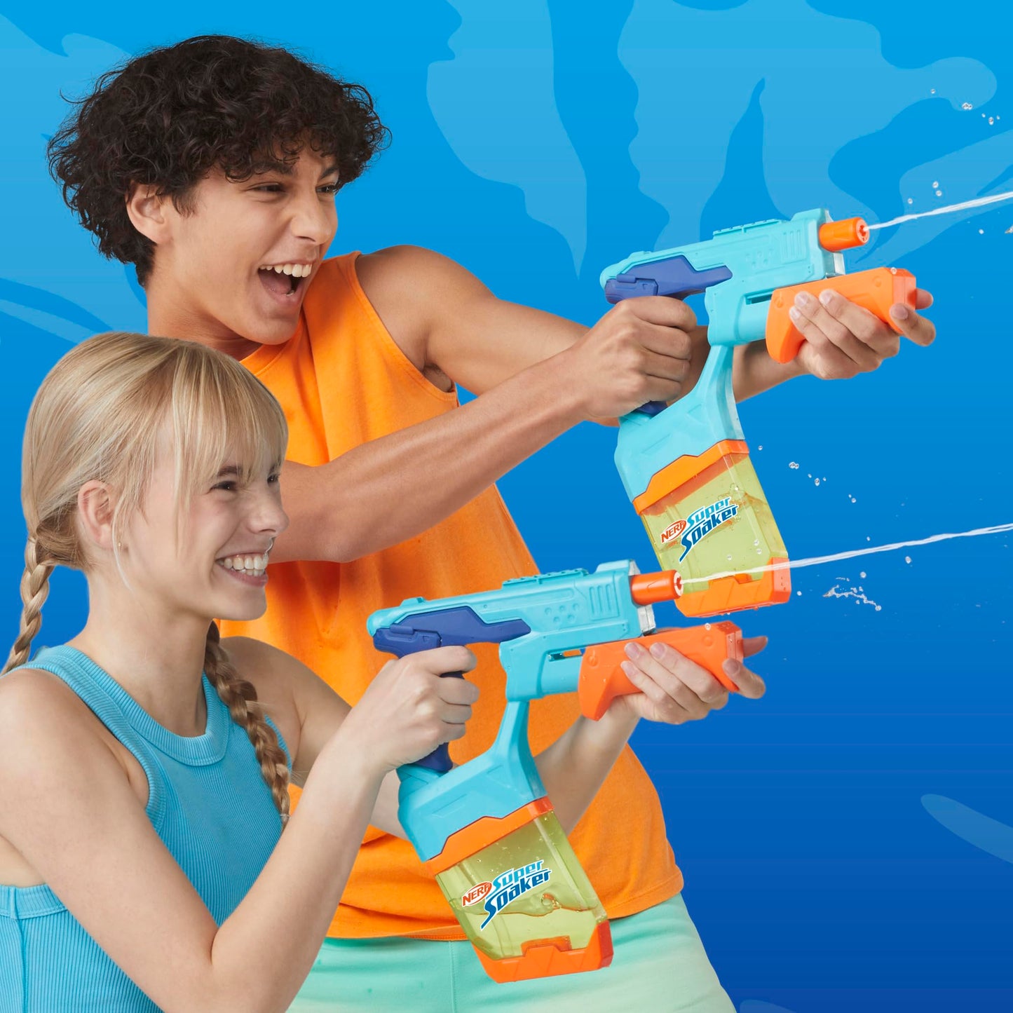 Nerf Super Soaker Dunk-Fill 2-Pack, 2 Water Blasters, Easy Instant Fill Tanks, Just Dunk & Go, 10.1 Fluid Ounce Tanks, Water Toys, Ages 6+ Nerf