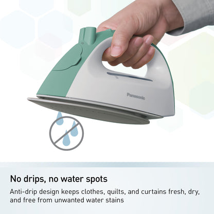 Panasonic NIQL300G Cordless Steam & Dry Iron with Ceramic Soleplate, Green