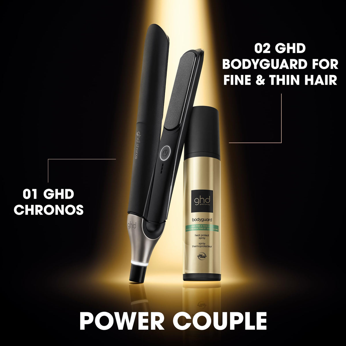 ghd Bodyguard Heat Protectant for Fine & Thin Hair ― Heat Protect Hair Spray, Lightweight Formula for Healthier Looking & Feeling Hair ― 4.0 fl. oz