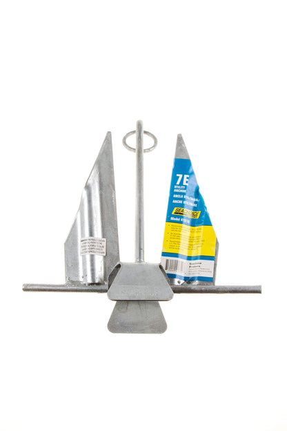 Seachoice Utility Anchor w/Slip Ring, Size 7E, Galvanized Steel SEACHOICE