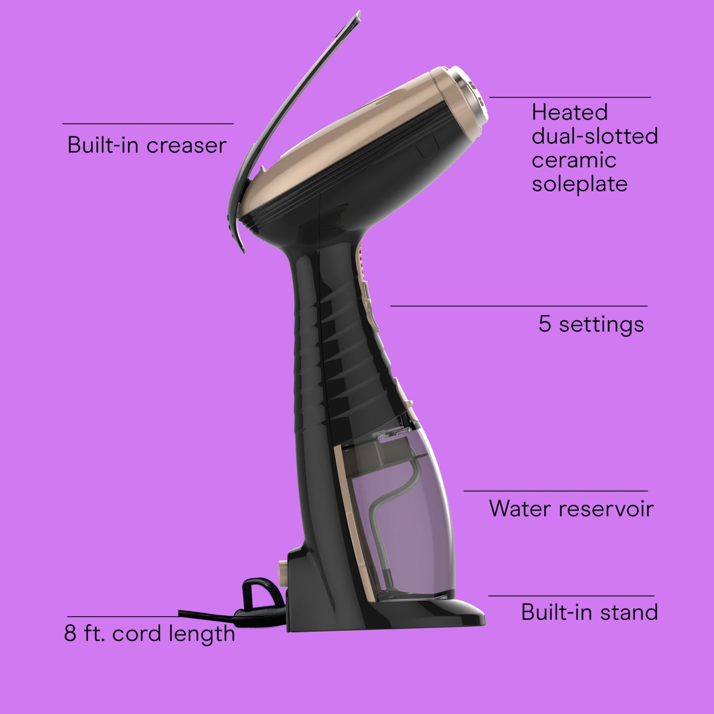 Conair Handheld Garment Steamer for Clothes, Turbo ExtremeSteam 1875W, Portable Handheld Design, Strong Penetrating Steam - Amazon Exclusive in Black 🍁 All In One Marketplace Canada