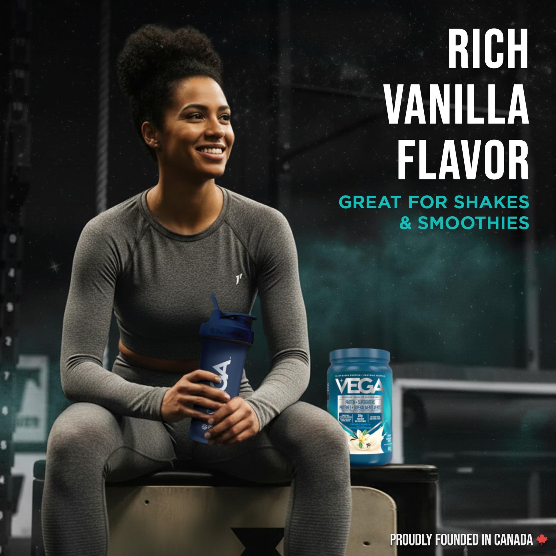 Vega Protein + Supergreens Vegan Plant Based Protein Powder – 20g Organic Pea Protein, Dairy-free, Healthy Breakfast Shake – Vanilla, 21 Servings, 614 grams (Pack of 1)