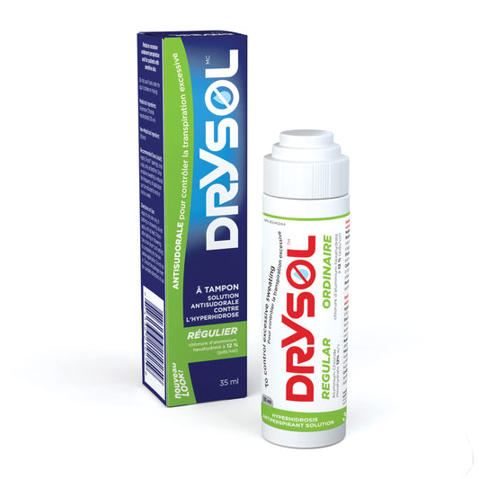 DRYSOL 12% Regular Strength - Clinical Strength Antiperspirant - Aluminum Chloride Hexahydrate - Moderate Sweating Control - For Men and Women - Available at All In One Marketplace Canada