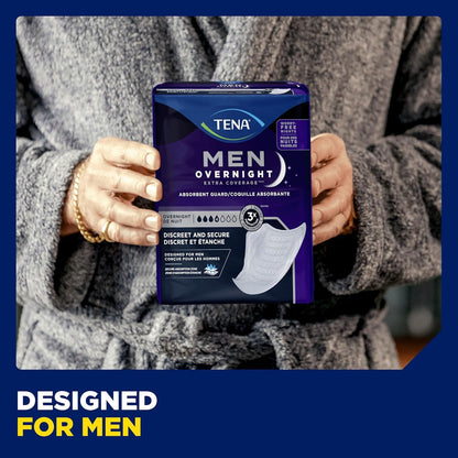 TENA Men Incontinence, Discrete Disposable, Guards, Comfortable Fit, Overnight Protection, Universal Fit, 90 Count 🍁 All In One Marketplace Canada