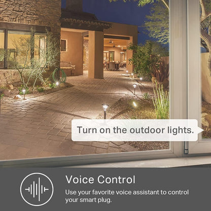 Kasa Smart Outdoor Smart Plug by TP-Link (KP400) - Smart WiFi Outlet with 2 Sockets, IP64 Waterproof, Works with Alexa and Google Home, 2.4GHz WiFi Required, No Hub Required, Sunset & Sunrise Offset