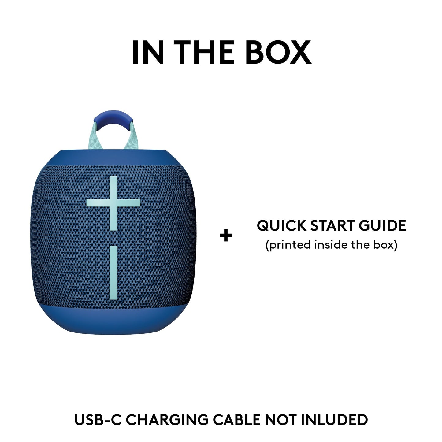 Ultimate Ears WONDERBOOM 4 Portable Waterproof Bluetooth Speaker with Big Bass and 360-Degree Sound, Dustproof Floating Speaker with 131ft (40m) Range - Blue