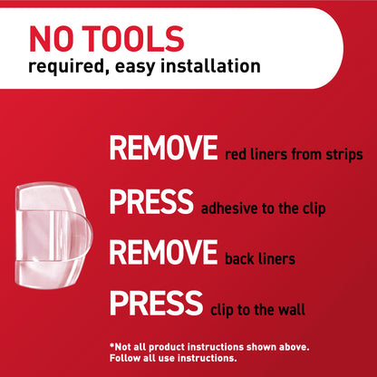 Command Outdoor Light Clips, Damage Free Hanging Outdoor Light Clips with Adhesive Strips, No Tools Wall Clips for Hanging Outdoor Lights and Cables, 20 Clear Clips and 24 Command Strips 🍁 All In One Marketplace Canada