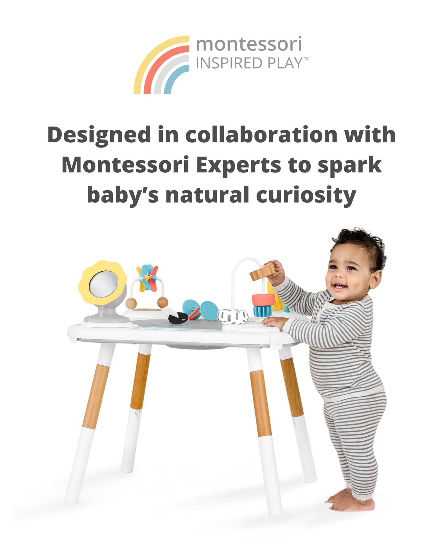 Skip Hop Discoverosity Montessori-Inspired 3-Stage Activity Center & Play Table for Baby Ages 4m+ Skip Hop