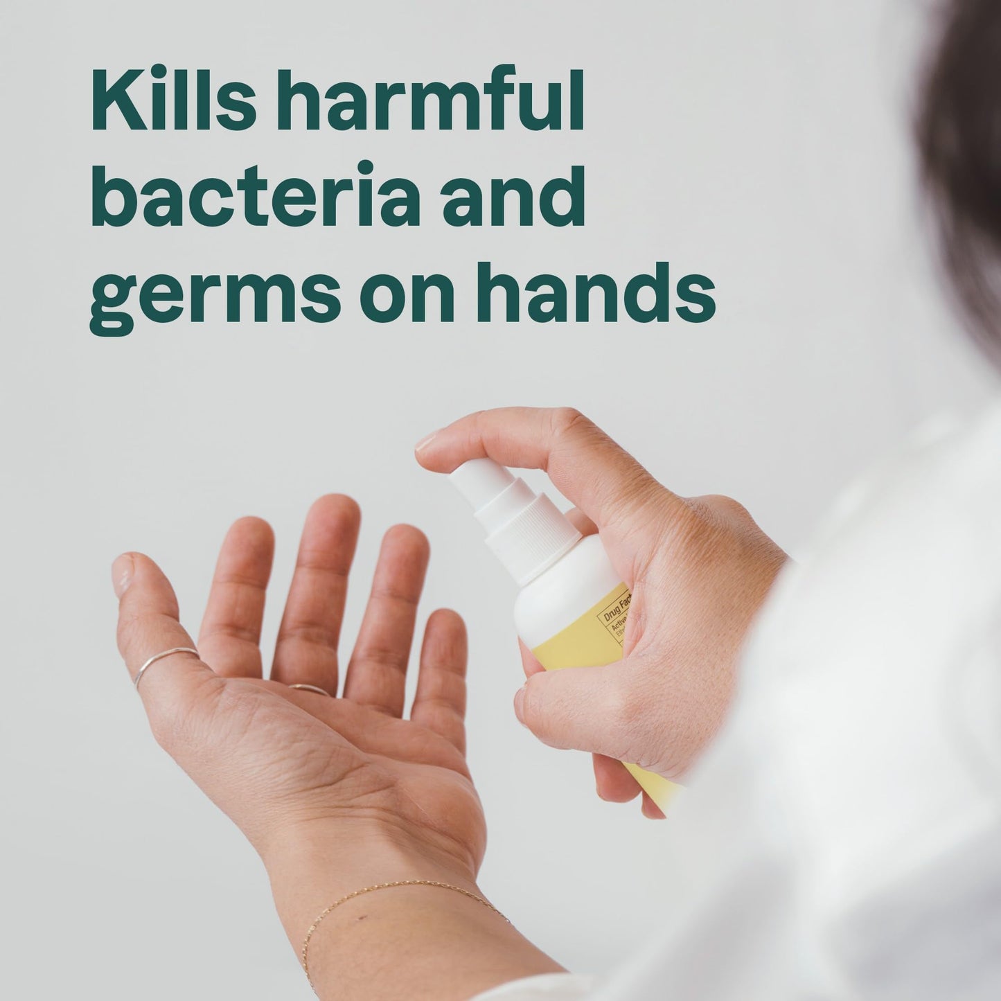 ATTITUDE Hand Sanitizer Refill, EWG Verified, Kills Germs & Bacteria, Vegan & Plant-Based, Safe for Adults & Kids, Lemon Leaves Scent, 473 mL