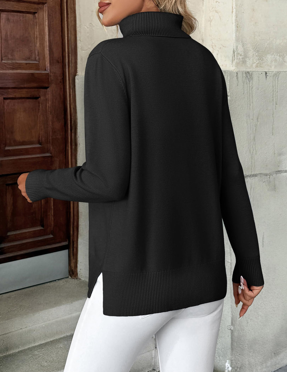 Zeagoo Women's Turtleneck Sweater Fall Winter Long Sleeve Knit Pullover Top 🍁 All In One Marketplace Canada