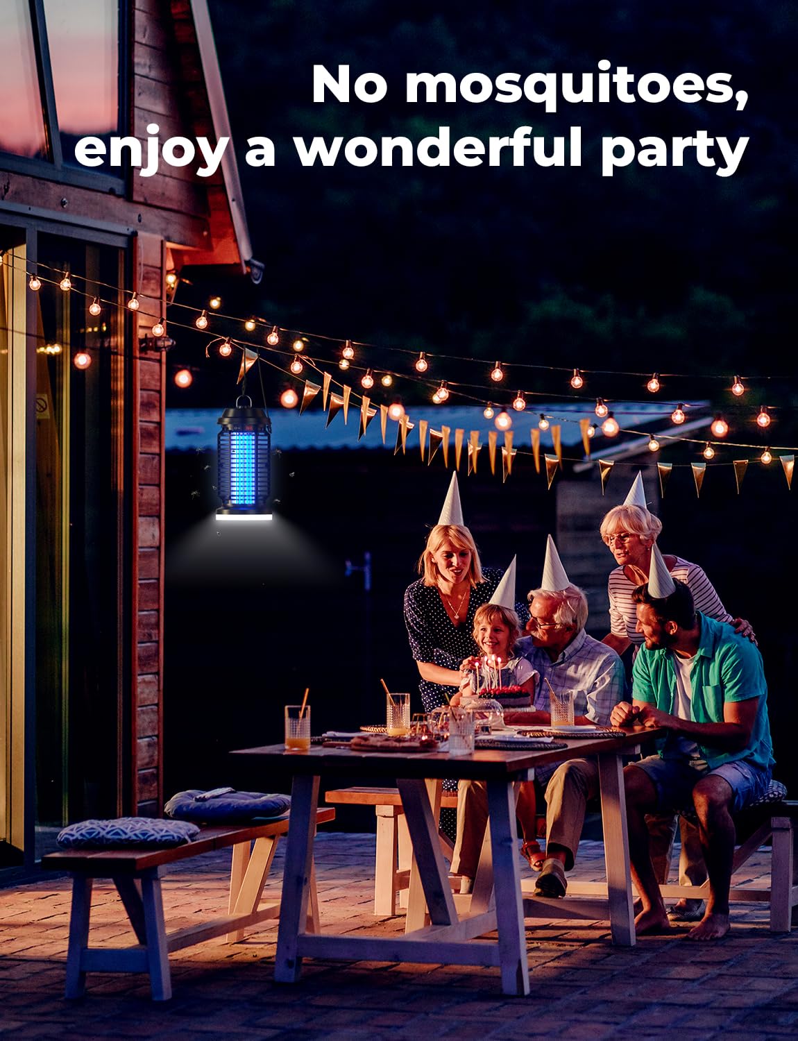 YISSVIC Bug Zapper Outdoor Indoor Waterproof Electric Mosquito Zapper 4200V Plug in for Kitchen Patio Courtyard Garden Camping - Available at All In One Marketplace Canada