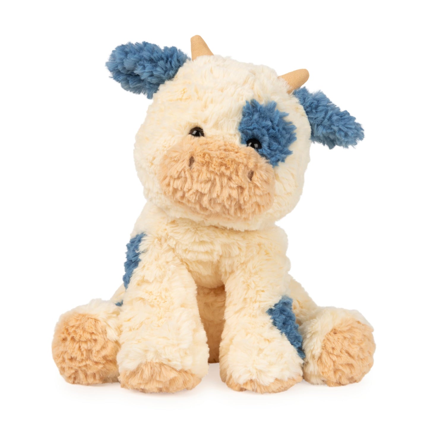 GUND Cozys Collection Cow, Stuffed Animal for Ages 0 and Up, Spring Decor Plush Toy, Cream/Blue, 10” 🍁 All In One Marketplace Canada
