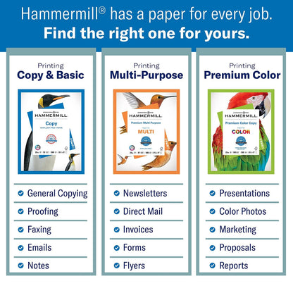 Hammermill Printer Paper, 20 lb Copy Paper, 11 x 17 - 1 Ream (500 Sheets) - 92 Bright, Made in the USA