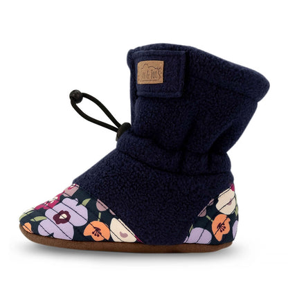 Jan & Jul Stay-Put Cozy Fleece Booties for Babies (Winter Flowers, S) 🍁 All In One Marketplace Canada