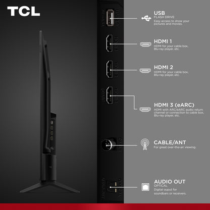TCL 50" F7D Class 4K UHD HDR QLED Smart TV with Fire TV – 50F7D