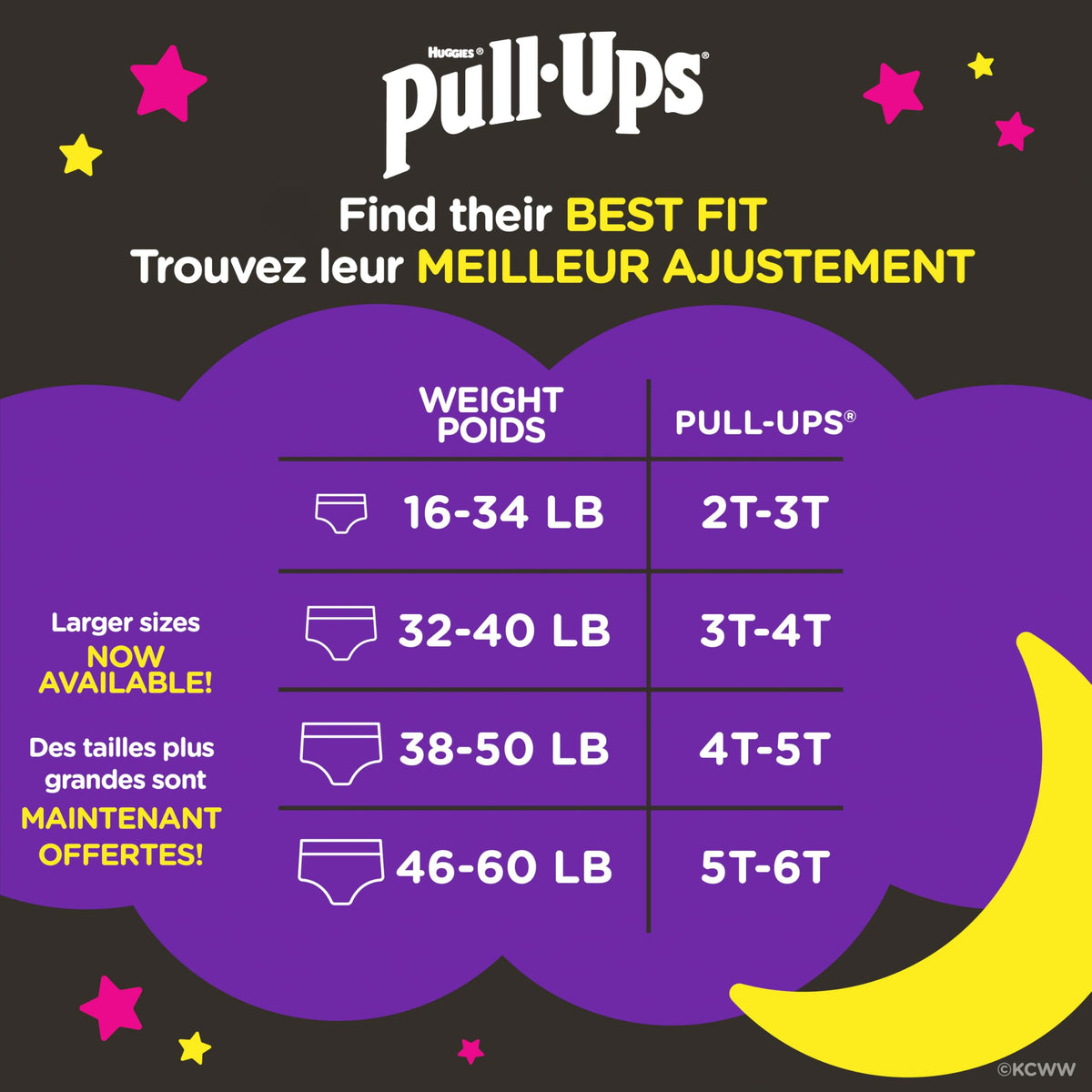 Girls Potty Training Underwear, Easy Open Training Pants 2T-3T, Pull-Ups Night-Time for Toddlers, 68 ct, Giga Pack
