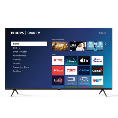 Philips 50PQL7676/F6 7600 Series 50-Inch 4K UHD QLED Roku TV
