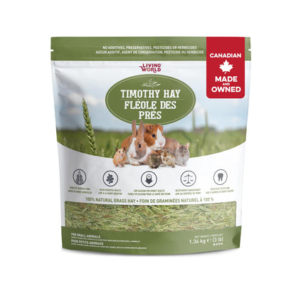 Living World Canadian Timothy Hay - 1.36kg (48 oz)