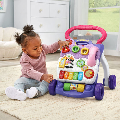 VTech Sit-to-Stand Learning Walker (Frustration Free Packaging - English Version), Purple VTech