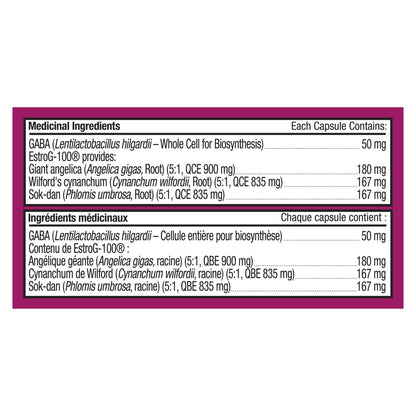 OLLY Mellow Menopause Supplement with EstroG-100, 30 Capsules