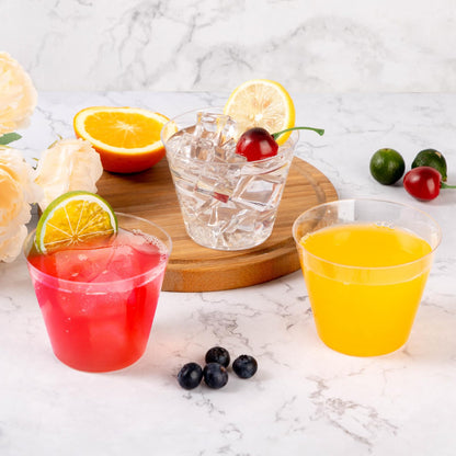 Goodluck 50PCS 9oz Clear Plastic Cups Plastic Cocktail Glasses for Party 🍁 All In One Marketplace Canada