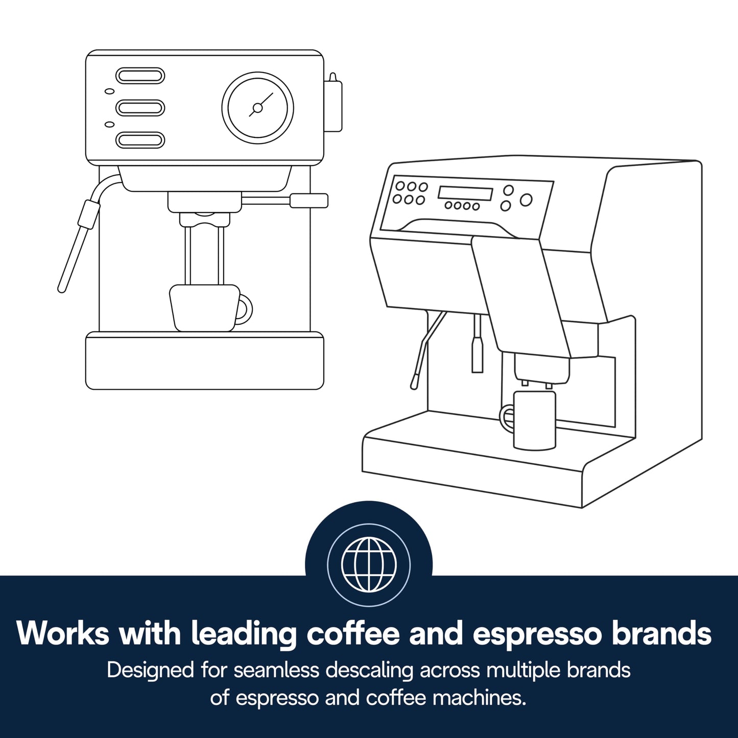 De'Longhi EcoDecalk Descaler, Eco-Friendly Universal Descaling Solution for Coffee & Espresso Machines, 16.90 oz (5 uses)