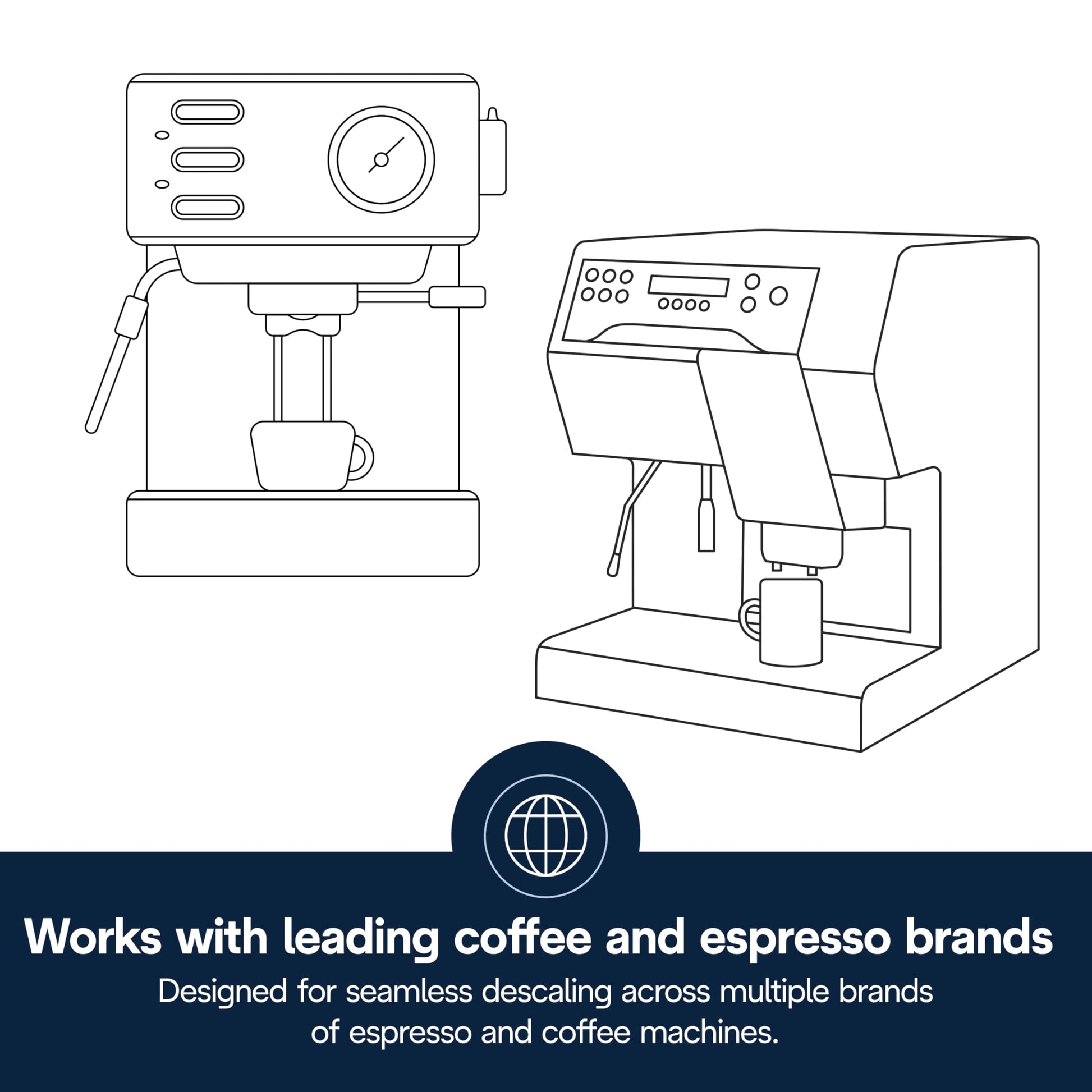 De'Longhi EcoDecalk Descaler, Eco-Friendly Universal Descaling Solution for Coffee & Espresso Machines, 16.90 oz (5 uses)