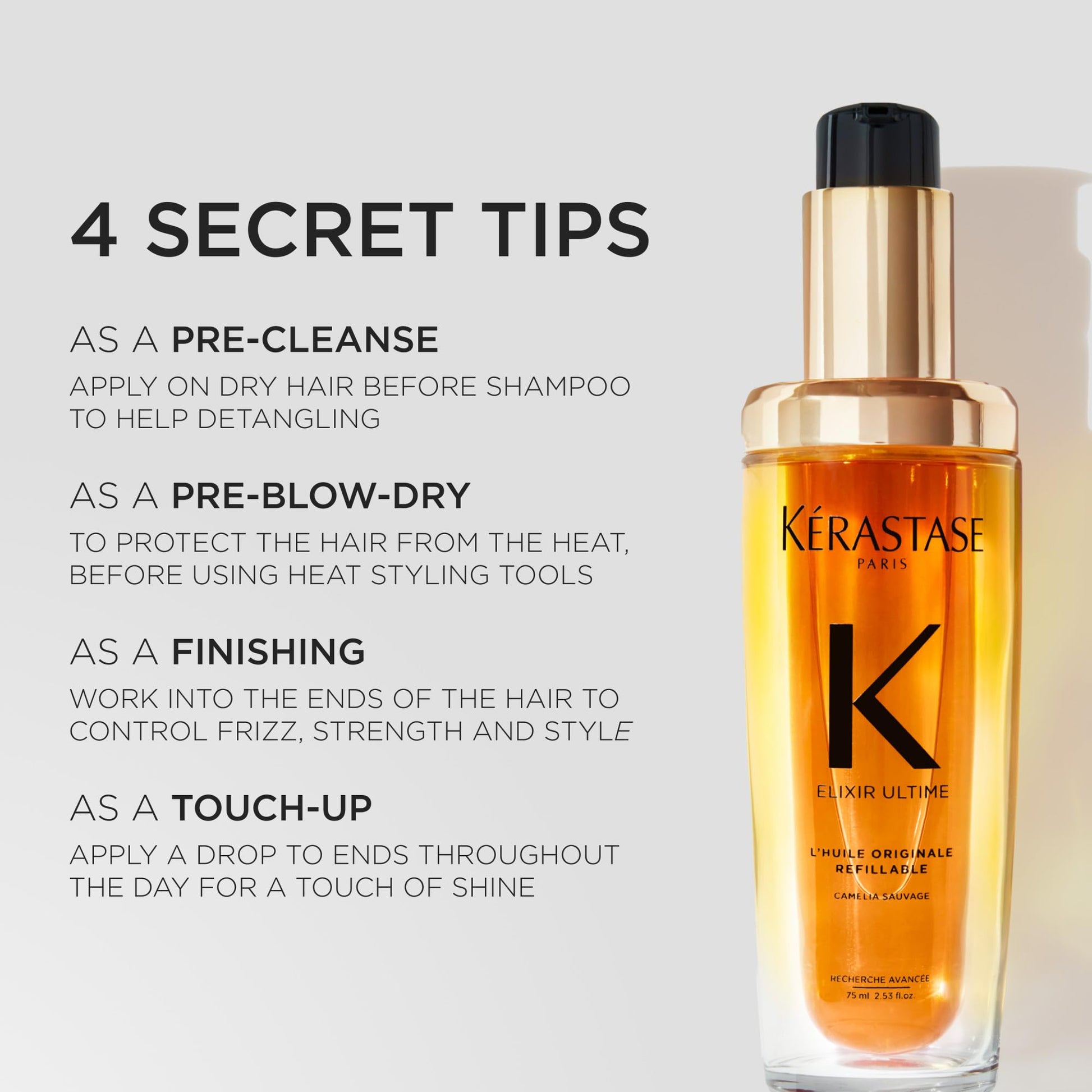 Kérastase Elixir Ultime L'Huile Original Hair Oil, 75 mL KÉRASTASE