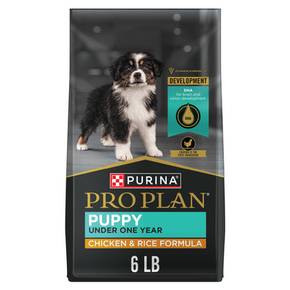 Purina Pro Plan High Protein Dry Puppy Food, Chicken and Rice Formula - 6 lb. Bag Pro Plan