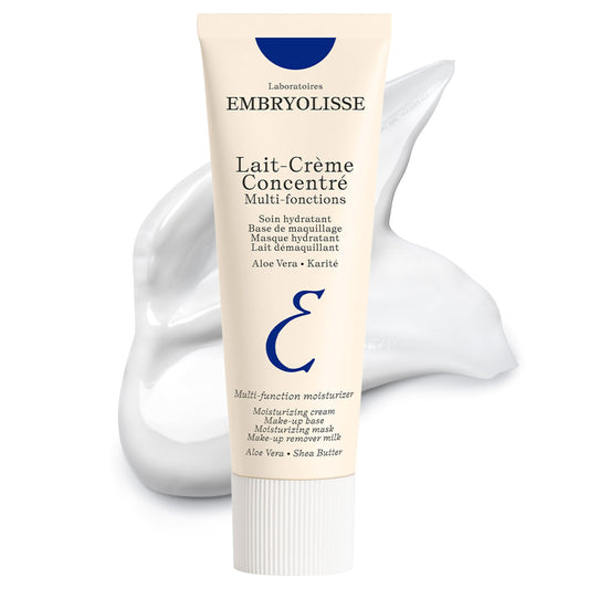 Embryolisse Lait-Crème Concentré, Multifunction Daily Moisturizer, Primer, and Makeup Remover, Suitable for All Skin Types. French Face Cream With Shea Butter & Aloe Vera - 30ml