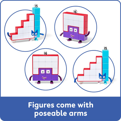 hand2mind Numberblocks Friends Fifteen and Sixteen Figure Set