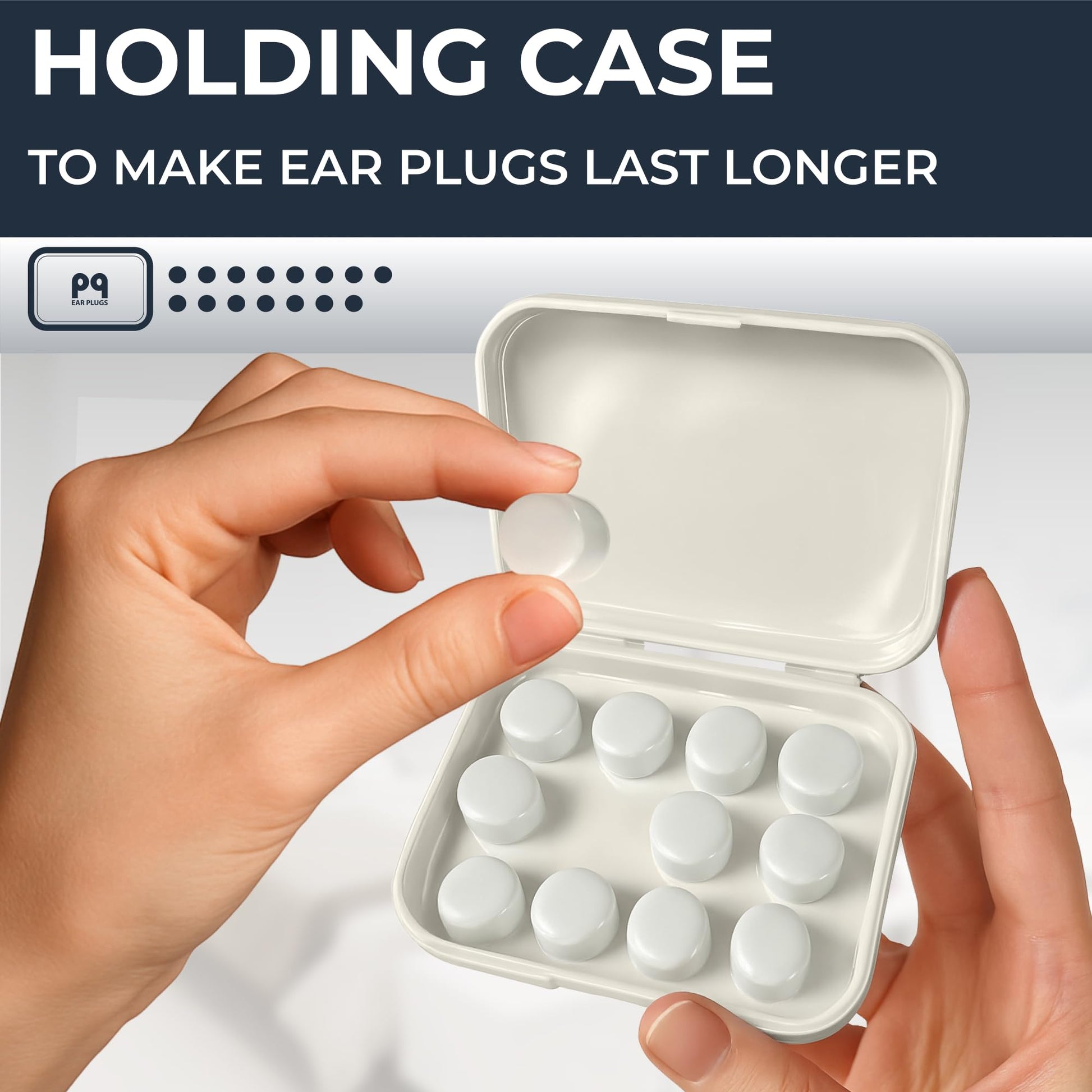 PQ Wax Ear Plugs for Sleep - 15 Silicone Wax Earplugs for Sleeping and Swimming, Gel Ear Plugs for Noise Cancelling & Ear Protection, Sleeping Earplugs with Sound Blocking Level of 32 Db (15 Pillows) - Available at All In One Marketplace Canada