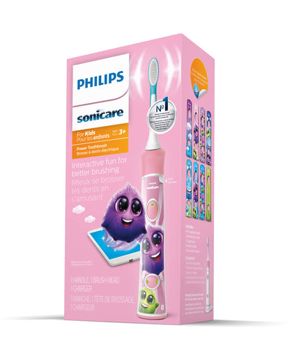 Philips Sonicare for Kids Pink Rechargeable Electric Toothbrush, HX6351/41 🍁 All In One Marketplace Canada