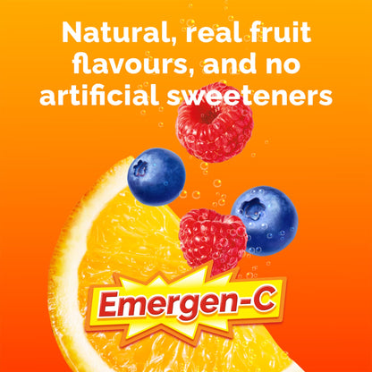 Emergen-C® Super Orange (30 Count), 1000mg Vitamin C / Electrolytes / B Vitamins Mineral Supplement